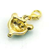 Fox Head Charms Rhinestone Lobster Clasp DIY Jewelry Making Accessories