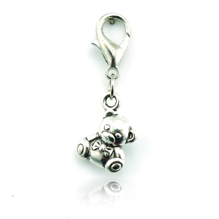 Alloy Small Bear Animals Charms DIY Jewelry Accessories