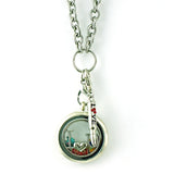 Letter DIY Charm Dangle Silver Bullet Lobster Clasp