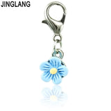 Resin Flower Pendants Lobster Clasp Charms DIY Jewelry Making Gift