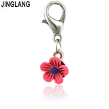 Resin Flower Pendants Lobster Clasp Charms DIY Jewelry Making Gift