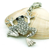 Frog Charms Dangle Rhinestone DIY Pendants Jewelry Accessories