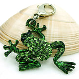 Frog Charms Dangle Rhinestone DIY Pendants Jewelry Accessories