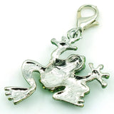Frog Charms Dangle Rhinestone DIY Pendants Jewelry Accessories
