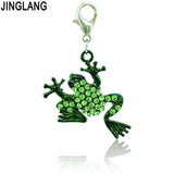 Frog Charms Dangle Rhinestone DIY Pendants Jewelry Accessories