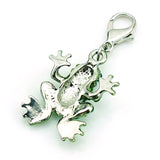 Metal Lobster Clasp Charms Rhinestone Frog Pendants For Jewelry Making