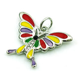 Colorful Enamel Butterfly Charms for Jewelry Making