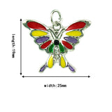 Colorful Enamel Butterfly Charms for Jewelry Making