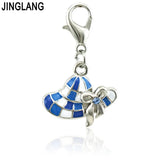 Retro Hat Charms Pendants DIY Jewelry Accessories 12 pcs