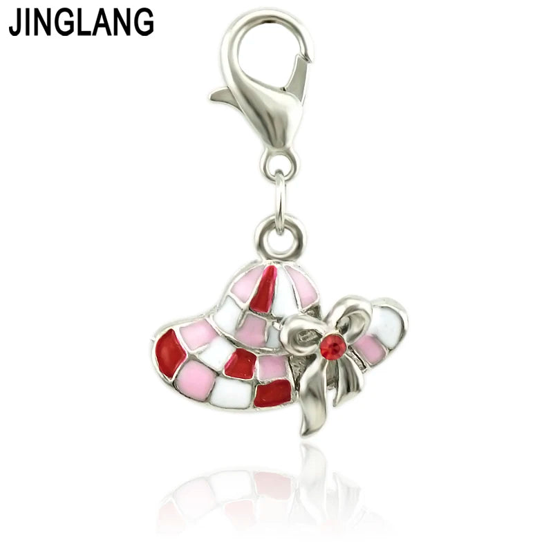 Retro Hat Charms Pendants DIY Jewelry Accessories 12 pcs