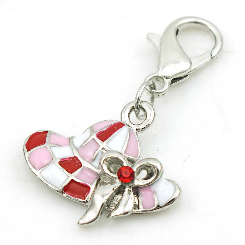Retro Hat Charms Pendants DIY Jewelry Accessories 12 pcs