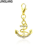 Ocean Charm Dangle Lobster Clasp 12/15Pcs