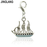 Ocean Charm Dangle Lobster Clasp 12/15Pcs