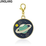 Moon&Stars Planet Charms Pendants Jewelry Making 50pcs