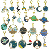 Moon&Stars Planet Charms Pendants Jewelry Making 50pcs