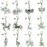 Animal Charms with Lobster Clasp Rhinestone Dangle DIY Jewelry Making