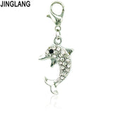 Animal Charms with Lobster Clasp Rhinestone Dangle DIY Jewelry Making