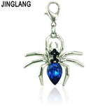 24 Rhinestone Pattern Charms Lobster Clasp Dangle DIY Jewelry Making Accessories