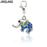 24 Rhinestone Pattern Charms Lobster Clasp Dangle DIY Jewelry Making Accessories