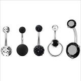Mixed Colors Sexy Belly Bars Titanium Navel Piercing
