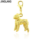 Alloy Dog Charms Pendant for DIY Jewelry, 12 Pieces