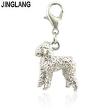 Alloy Dog Charms Pendant for DIY Jewelry, 12 Pieces