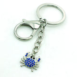 Rhinestone Crab Animals Pendants for Jewelry Making