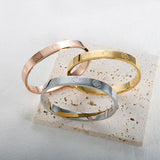 Roman Numerals Bangle Bracelet Stainless Steel Plated Metal