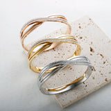 Stainless Steel Rhinestone Cuff Bracelet Crystal Jewelry