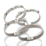 Mesh Watch Belt CZ Crystal Bangle For Women Couple Roman Numerals Heart Star Cha