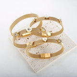 Mesh Watch Belt CZ Crystal Bangle For Women Couple Roman Numerals Heart Star Cha