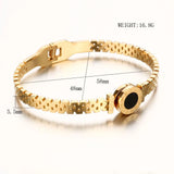 Roman Numerals Love Bangles Resin Bracelets for Women