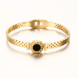 Roman Numerals Love Bangles Resin Bracelets for Women