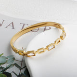 CZ Charm Hollow Bangle Crystal Cuff Wristband Jewelry