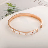 Colorful Crystal Zircon Charm Bangle Bracelet for Women