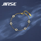 Link Chain Bangle Bracelet for Women Plated Bracelates
