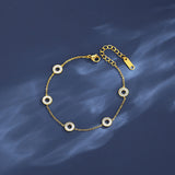 Link Chain Bangle Bracelet for Women Plated Bracelates