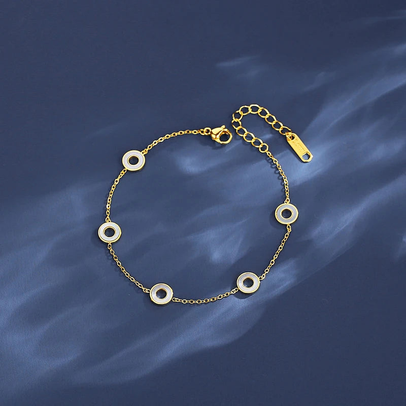 Link Chain Bangle Bracelet for Women Plated Bracelates