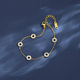 Link Chain Bangle Bracelet for Women Plated Bracelates