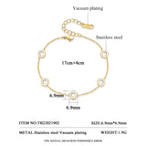 Link Chain Bangle Bracelet for Women Plated Bracelates