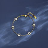 Link Chain Bangle Bracelet for Women Plated Bracelates