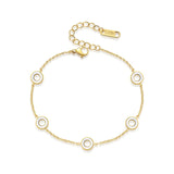 Link Chain Bangle Bracelet for Women Plated Bracelates