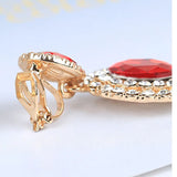 Rhinestone Statement Clip-on Earrings Crystal Ear Clip Jewelry