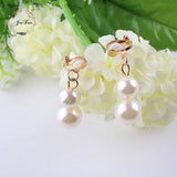 Pearl No-Harm Clip Earrings for Girls Jewelry