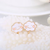 Korea Style Smiley Face Clip Earrings No Pierced Girl Charm Jewelry