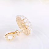 Korea Style Triangle Clip on Earrings Non Piercing Wedding Charm