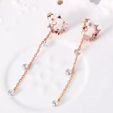 Geometric Rhinestone Clip Earrings for Women Wedding Party