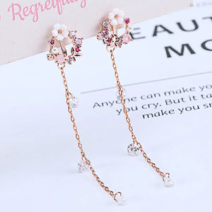 Geometric Rhinestone Clip Earrings for Women Wedding Party