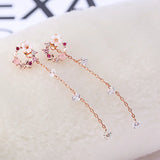 Geometric Rhinestone Clip Earrings for Women Wedding Party