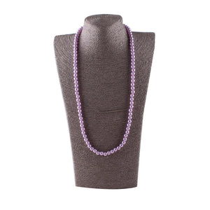 Vintage 8mm Pearl Statement Necklace for Women